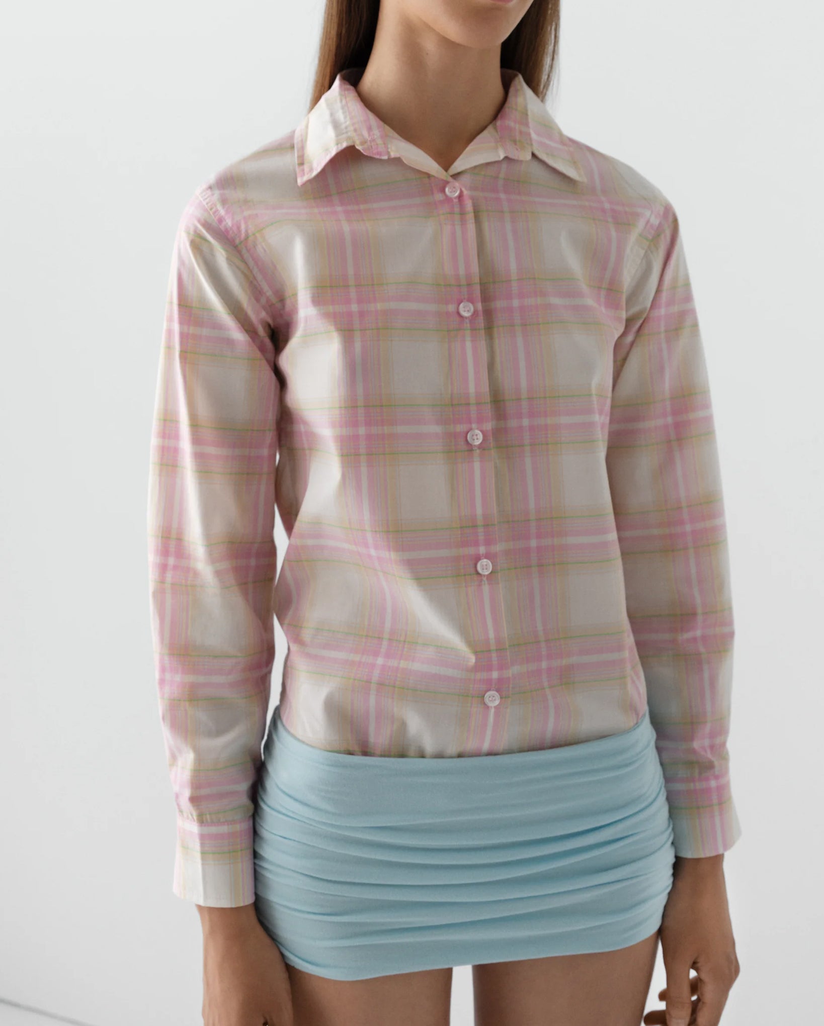Laura Shirt (Pink/Beige)