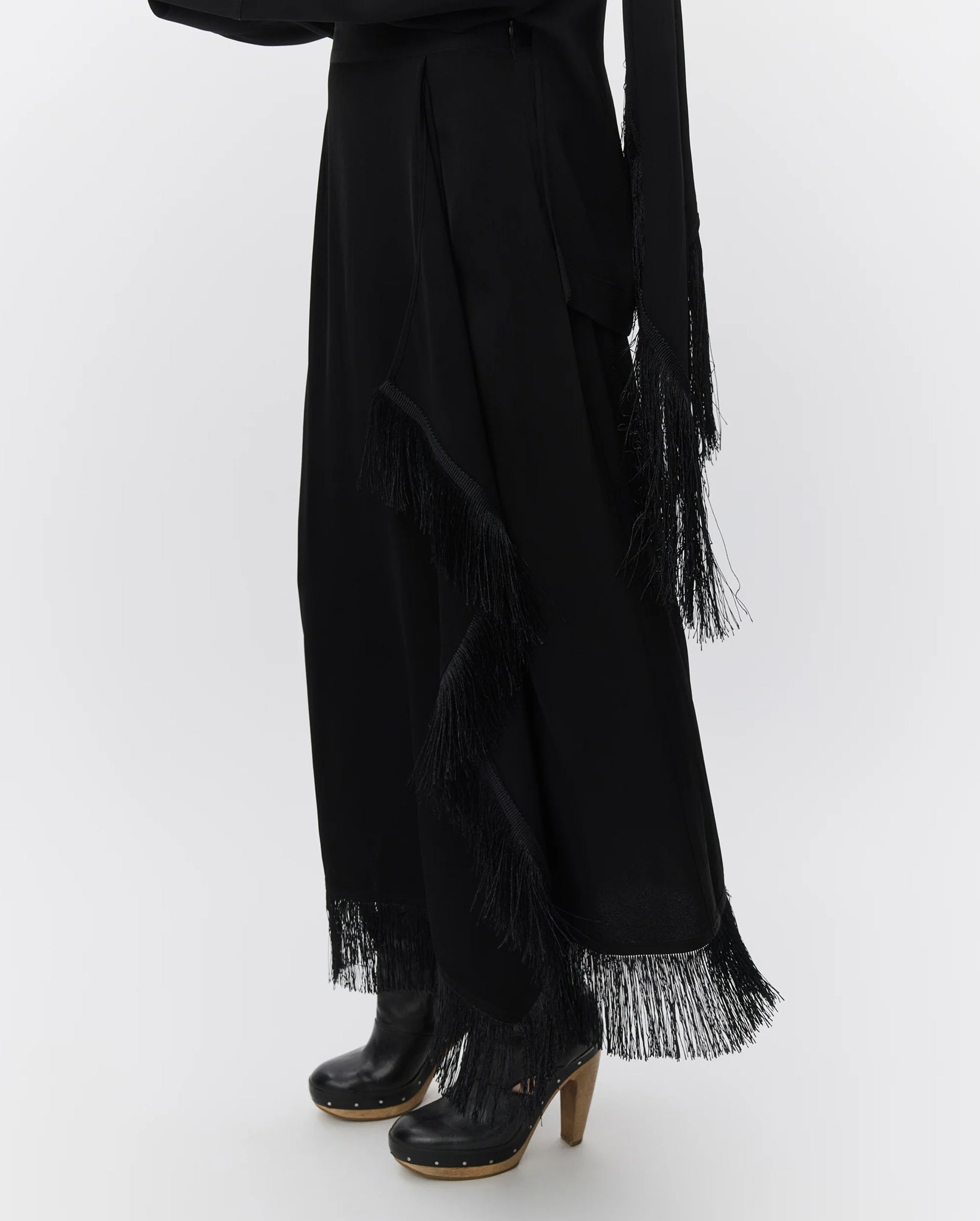 Angelo Matte Crepe Skirt (Black)