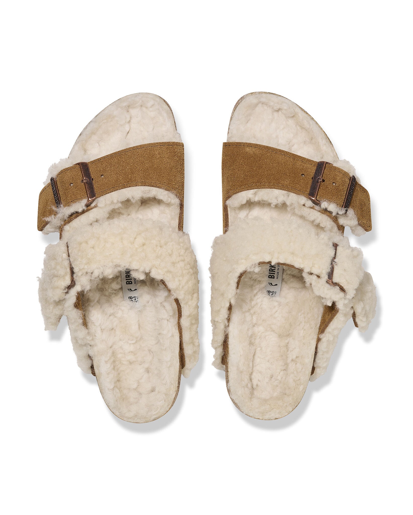 Arizona Shearling Teddy Split Suede Leather (Mink)