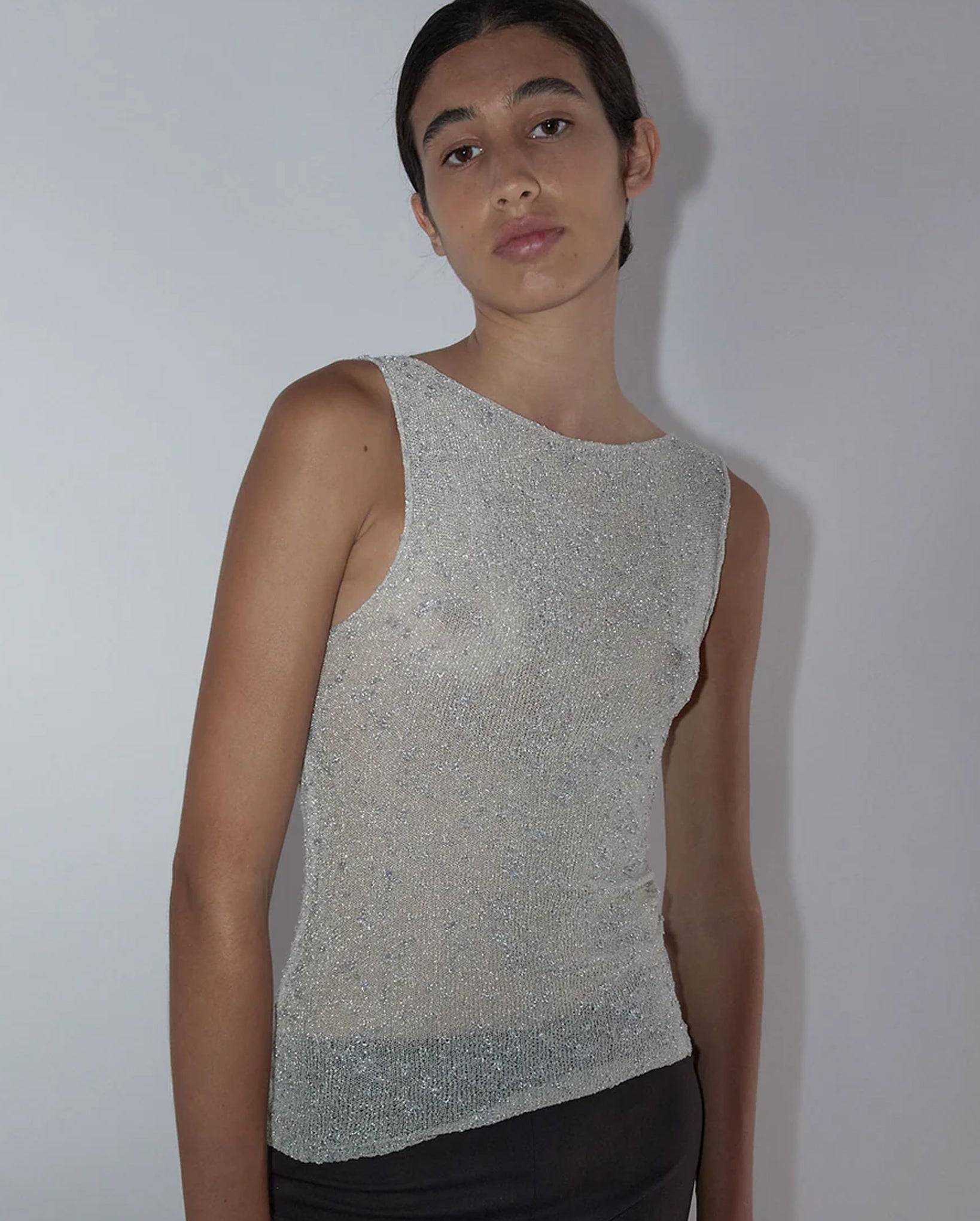 Haster Sheer Sleeveless Top