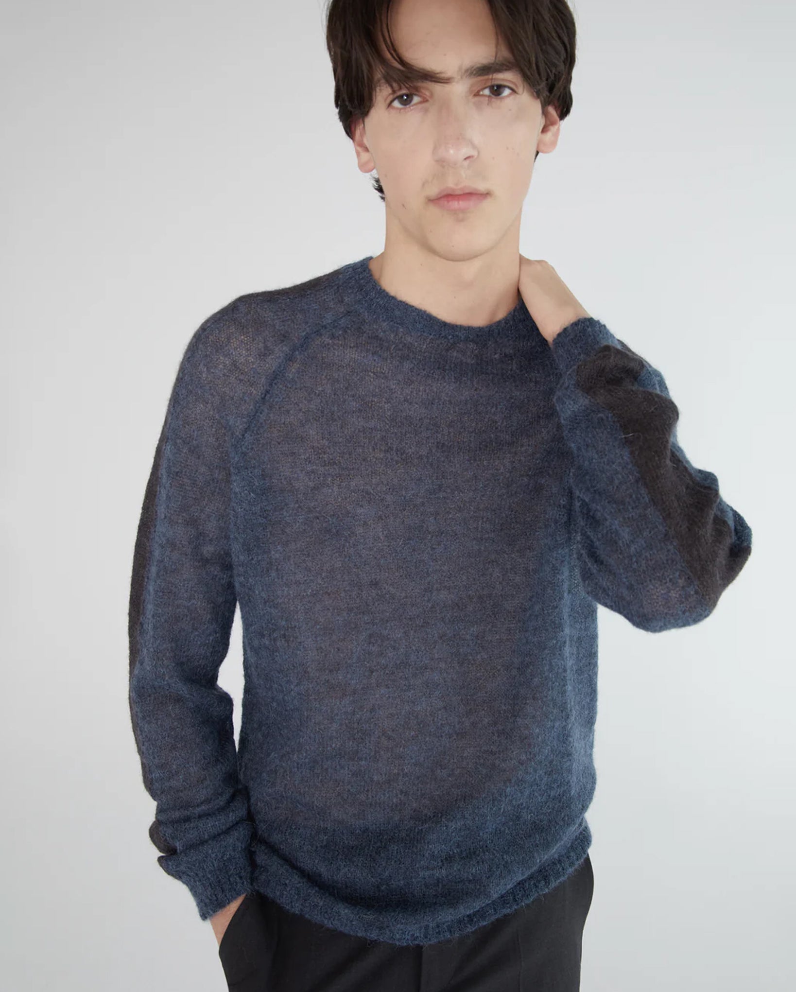 Dan Raglan Sleeve Sweater (Navy)