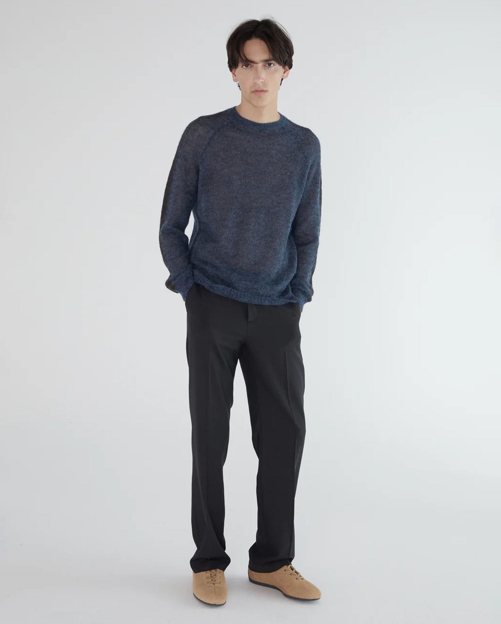 Dan Raglan Sleeve Sweater (Navy)