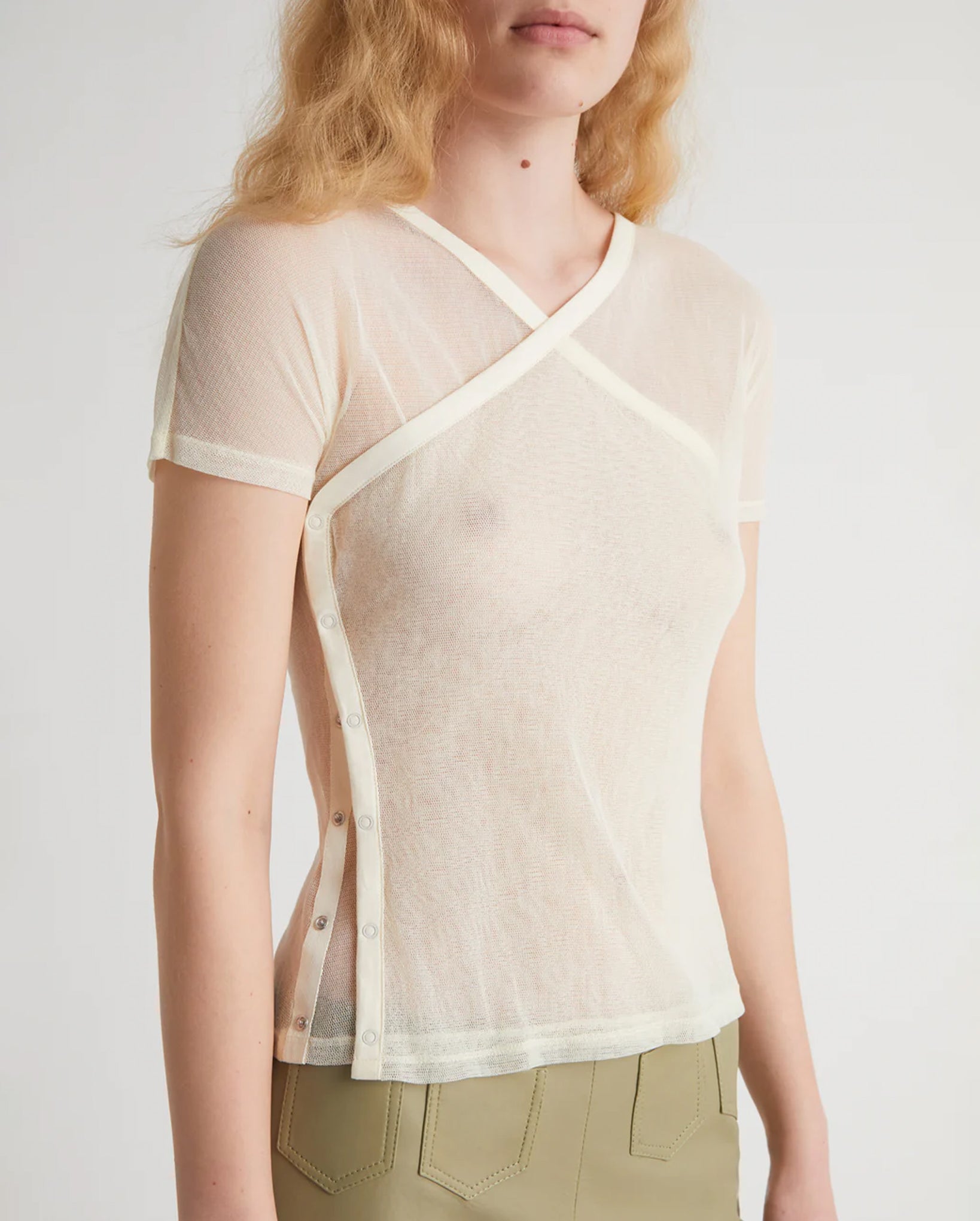 Olimpia Mesh Top (Off-White)