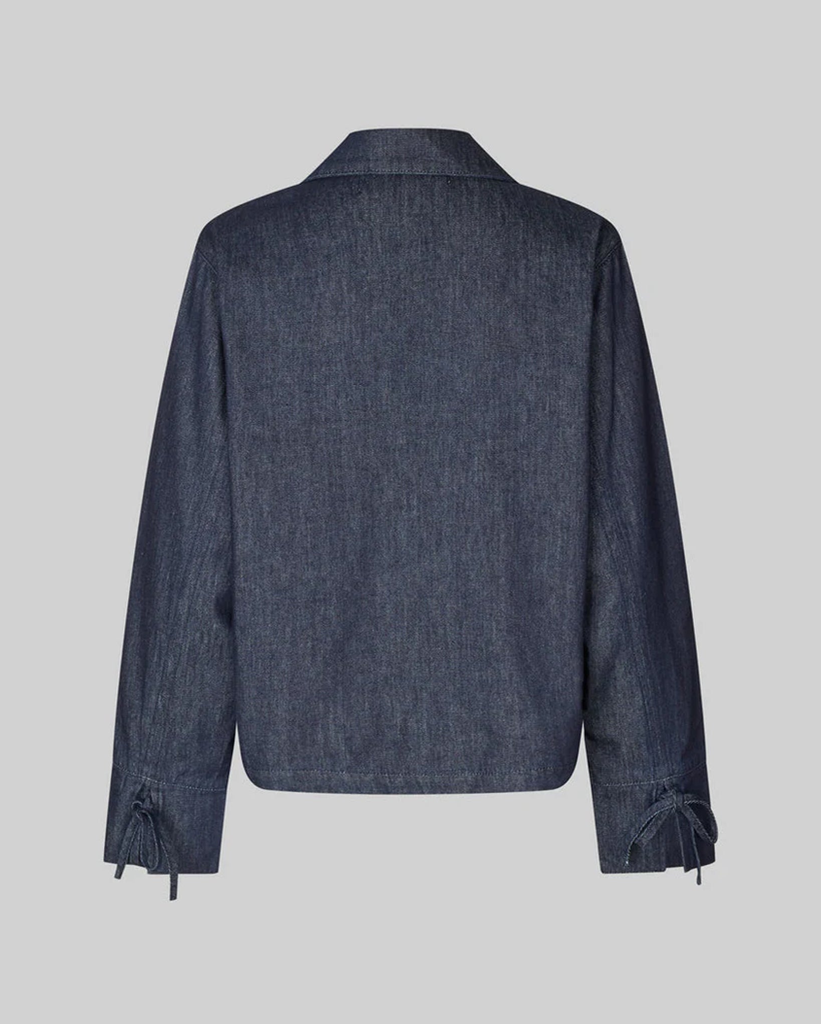 Alluet Tie Front Shirt (Dark Blue Denim)