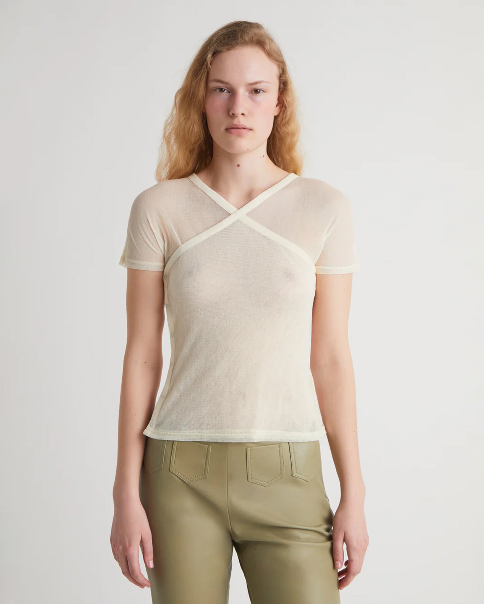 Olimpia Mesh Top (Off-White)