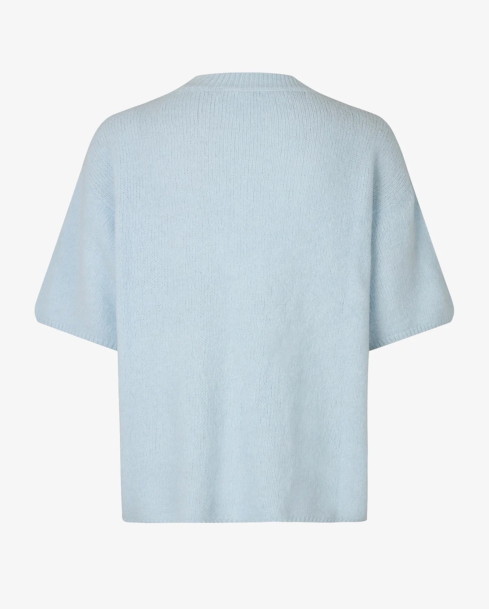 Wanda Short Sleeve O-Neck Knit (Ice Water)