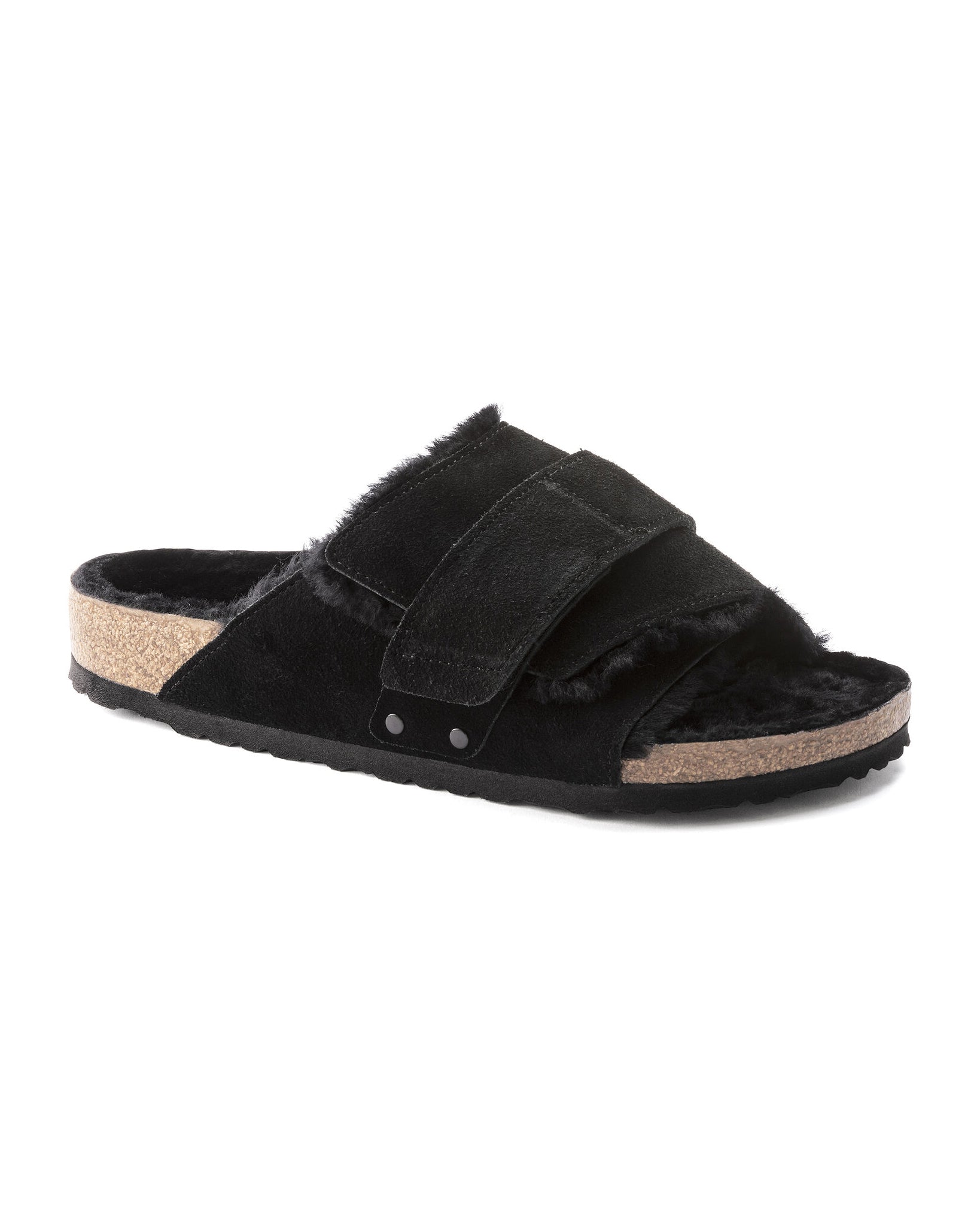 Kyoto Shearling Suede Leather (Black)