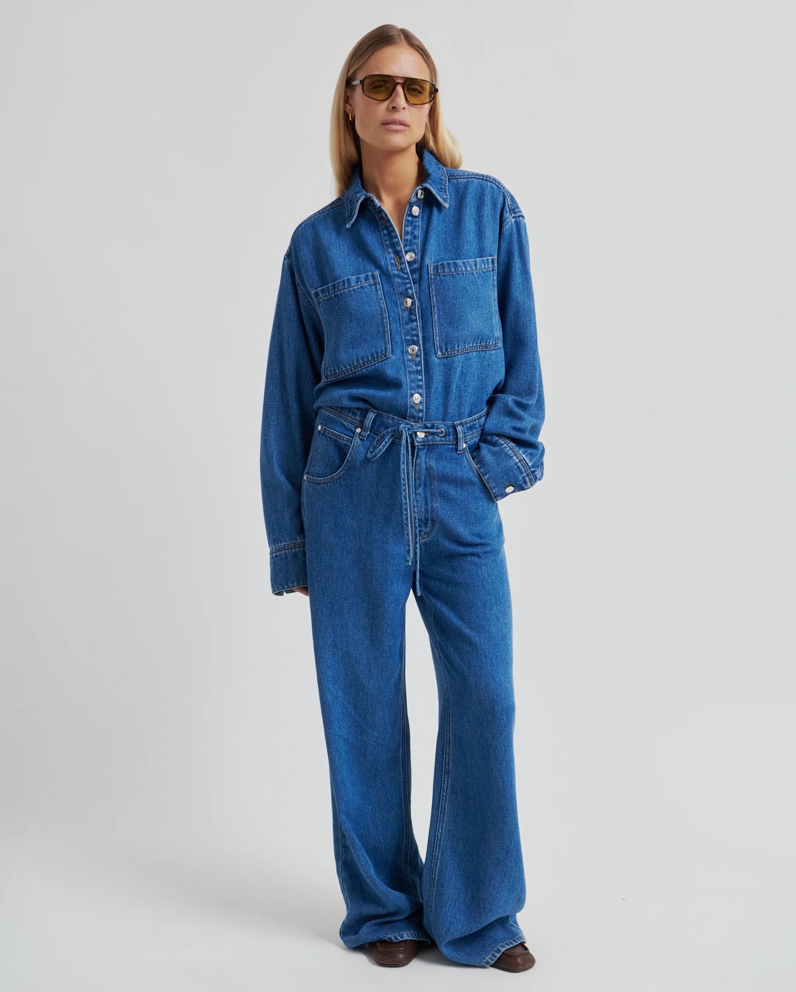 Irvina Denim Shirt (Blue Denim)