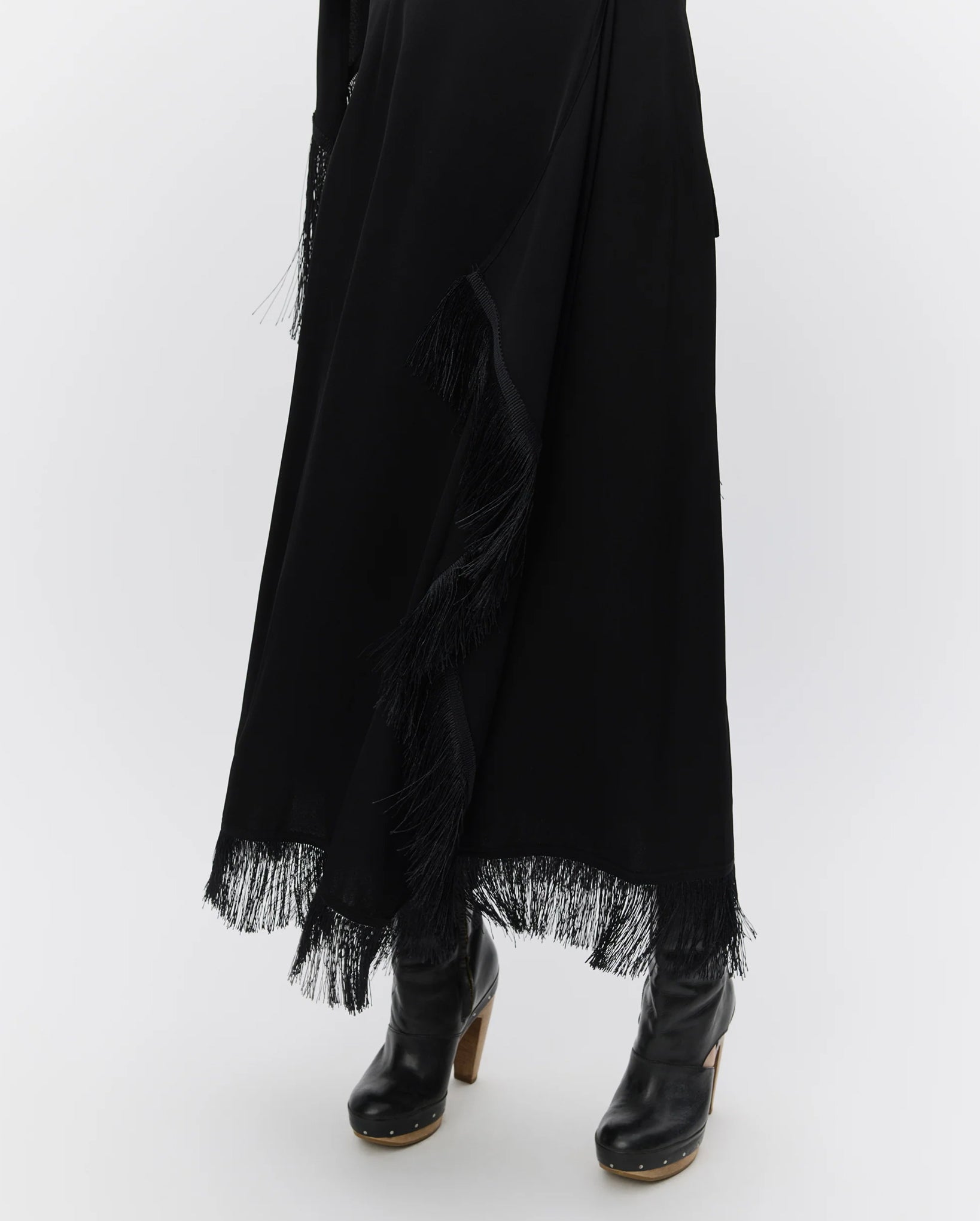 Angelo Matte Crepe Skirt (Black)