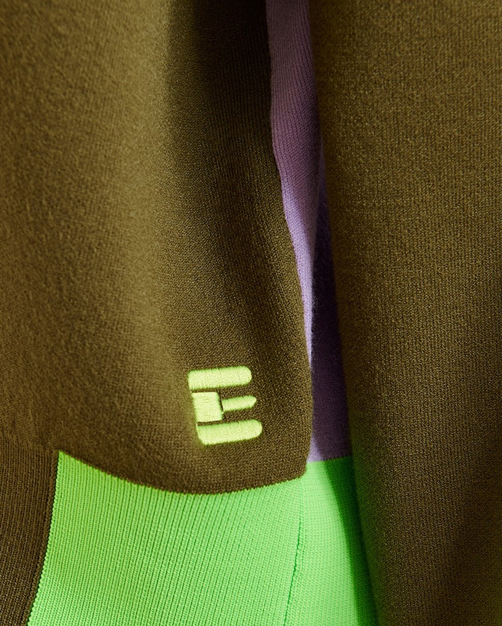 Colorblock Fine-Knit Cardigan