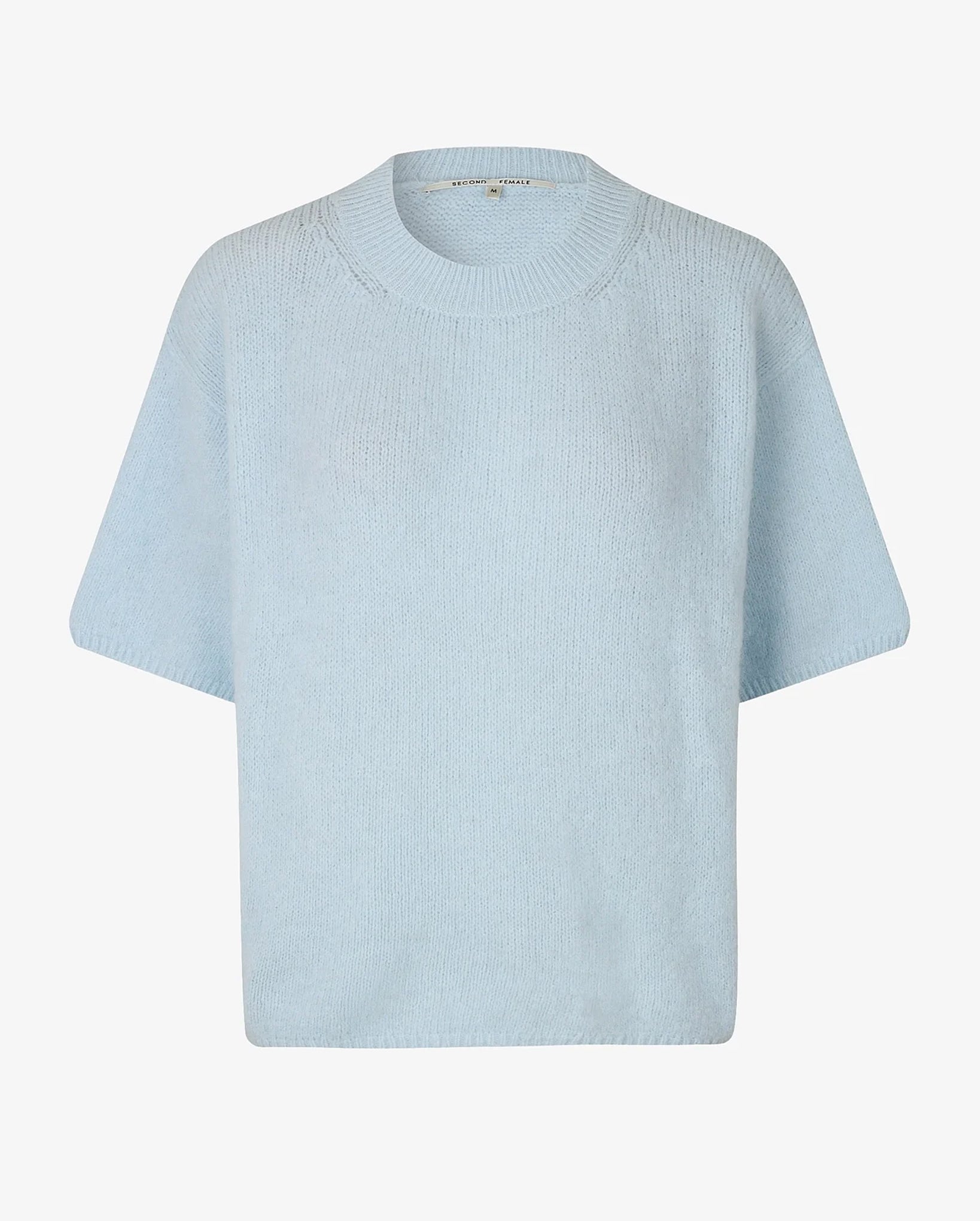 Wanda Short Sleeve O-Neck Knit (Ice Water)