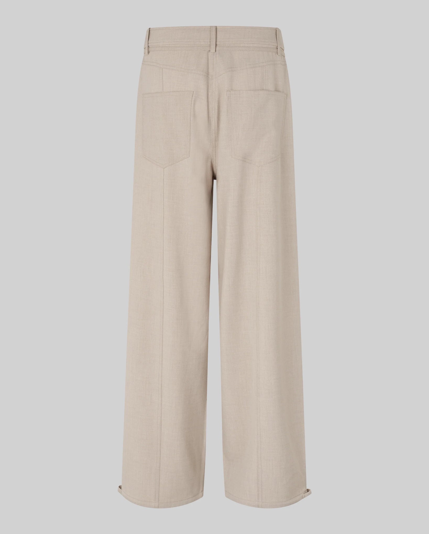 Zoie Cargo Trousers (Light Beige Melange)