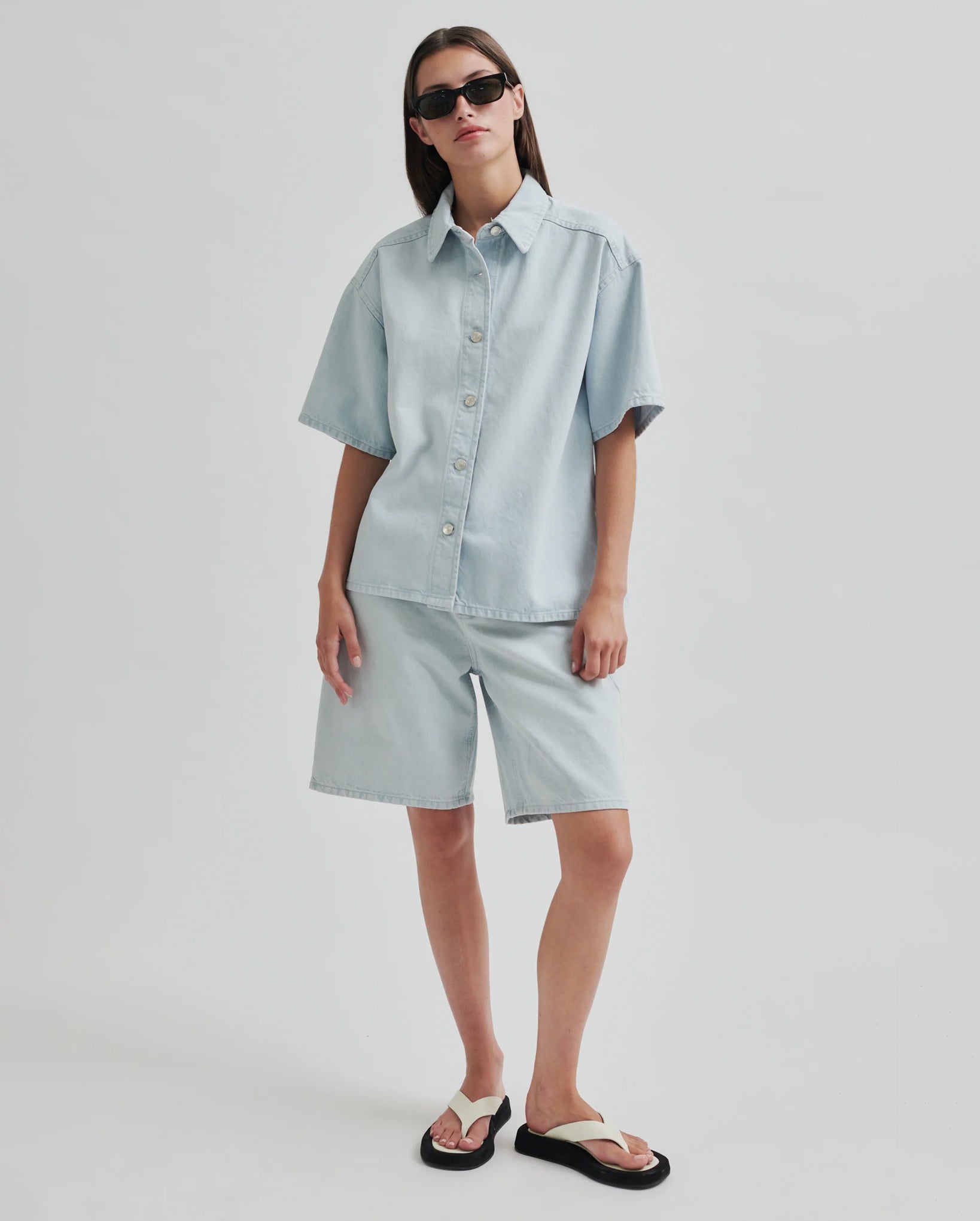 Fira Denim Shirt (Light Blue Denim)