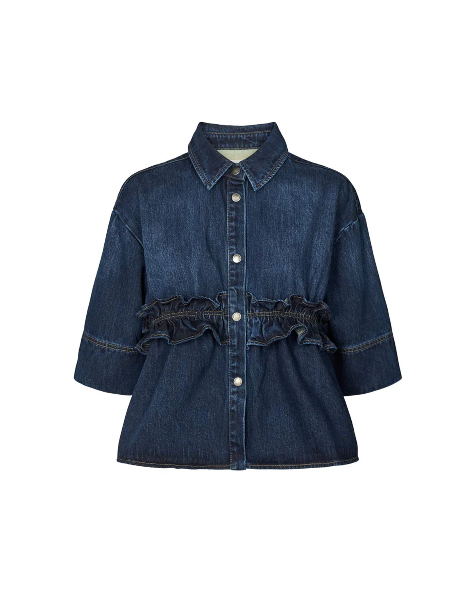 Paige Denim Shirt Jacket (Dark Washed Indigo)