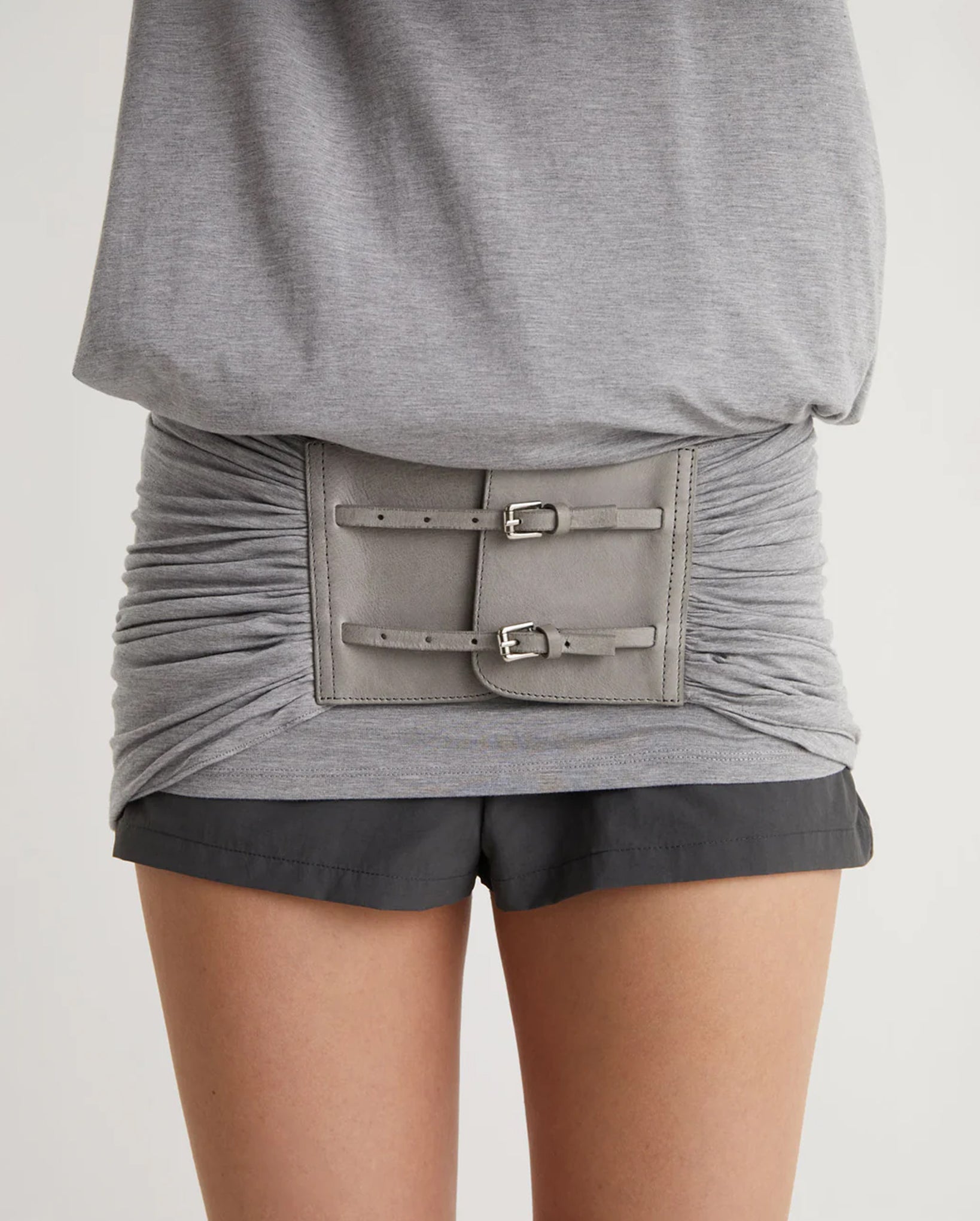 Adriana II Sash-Style Belt (Grey)