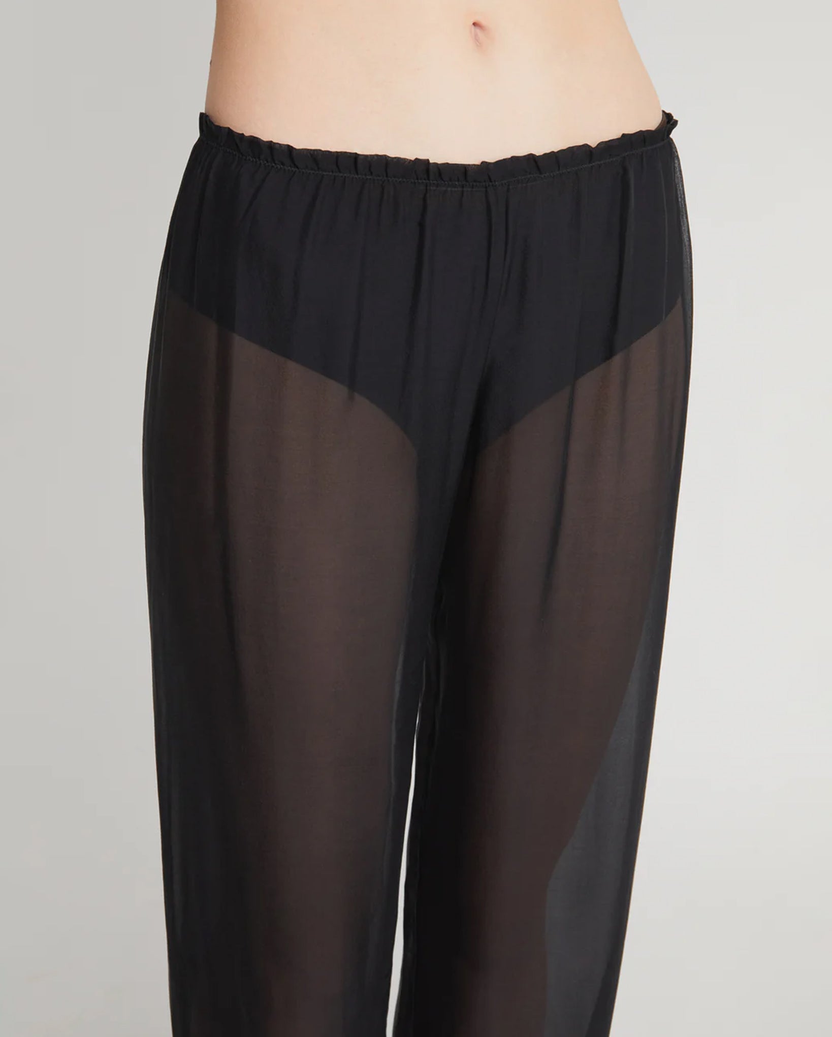 Weza Silk Pants (Black)