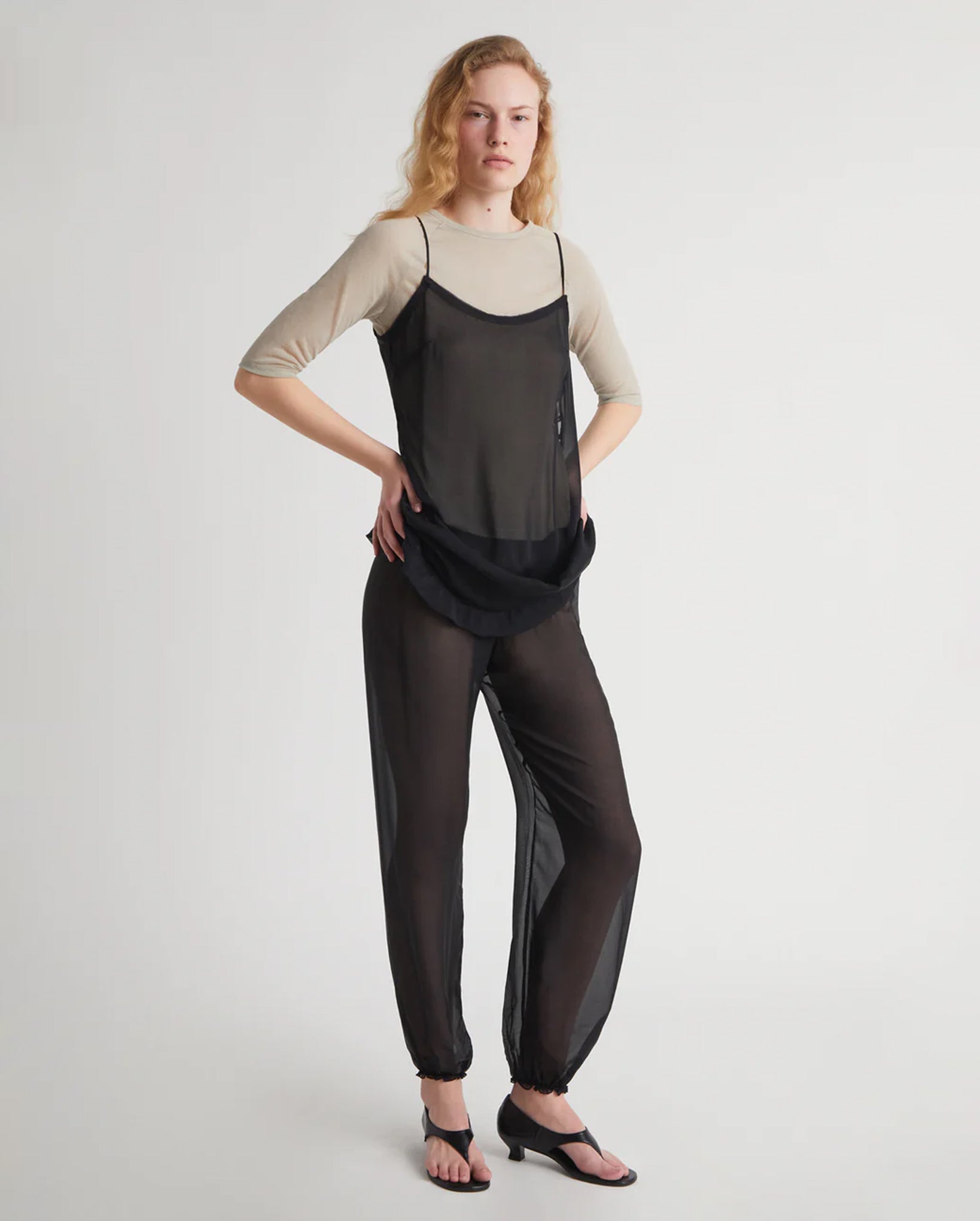 Weza Silk Pants (Black)