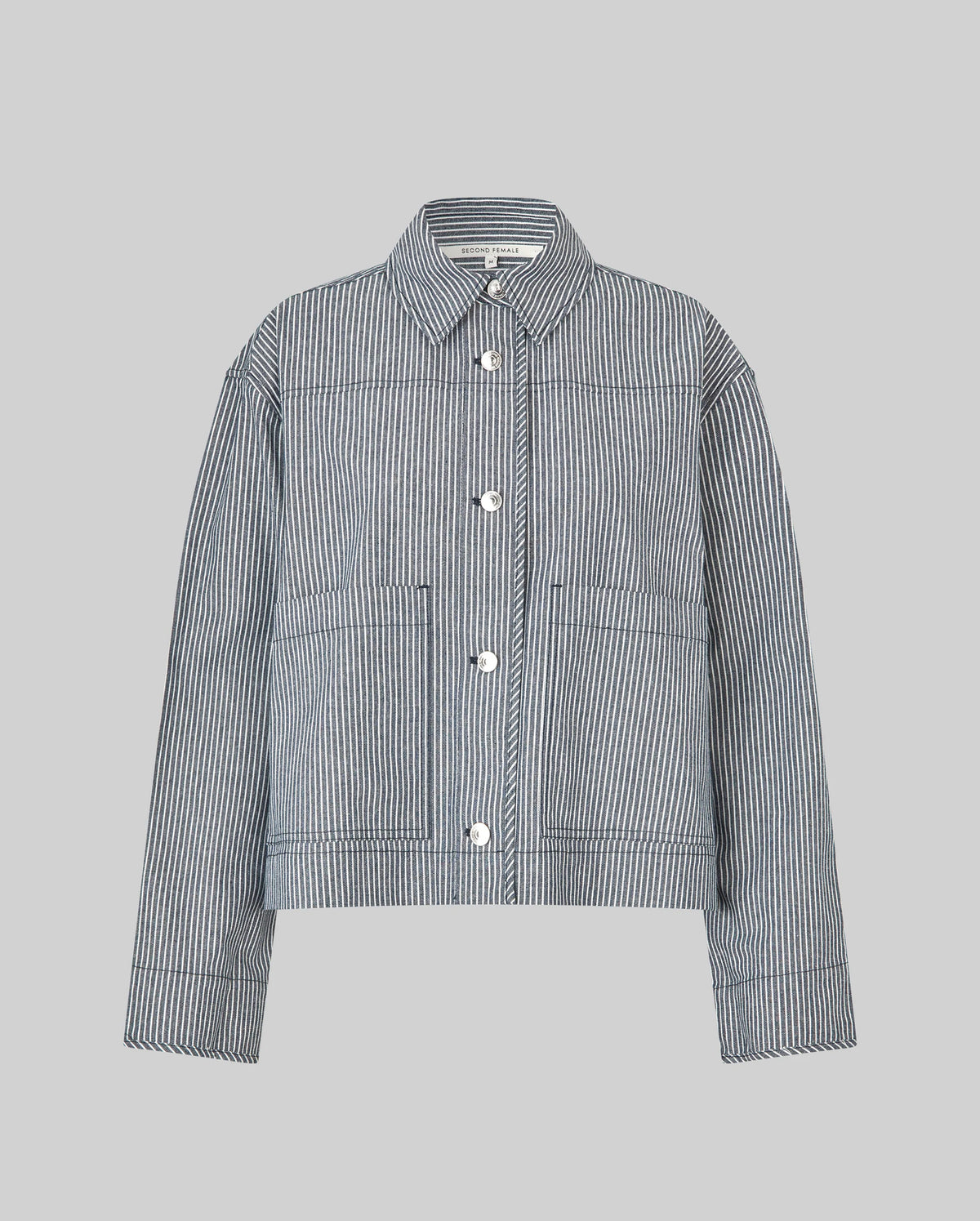 Antibes Overshirt (Dark Blue Stripe)