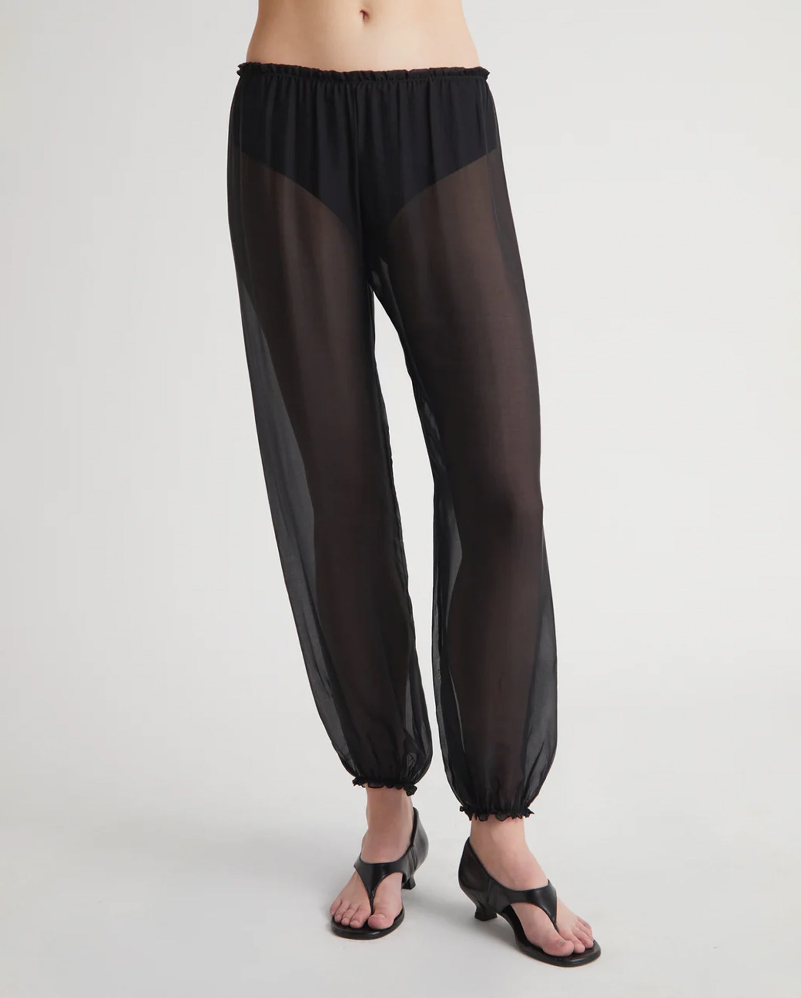 Weza Silk Pants (Black)