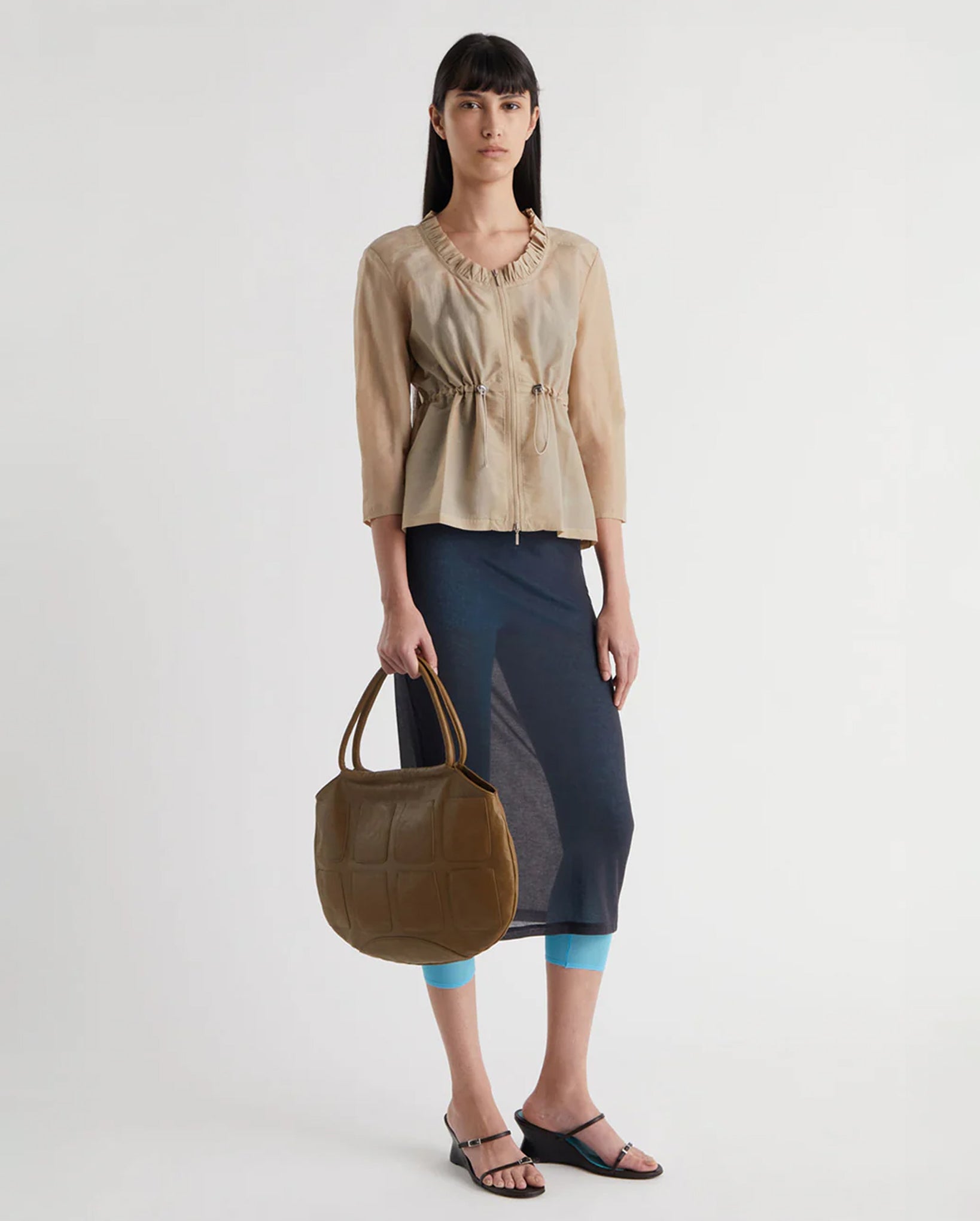 Raso Sheer Jacket (Beige)