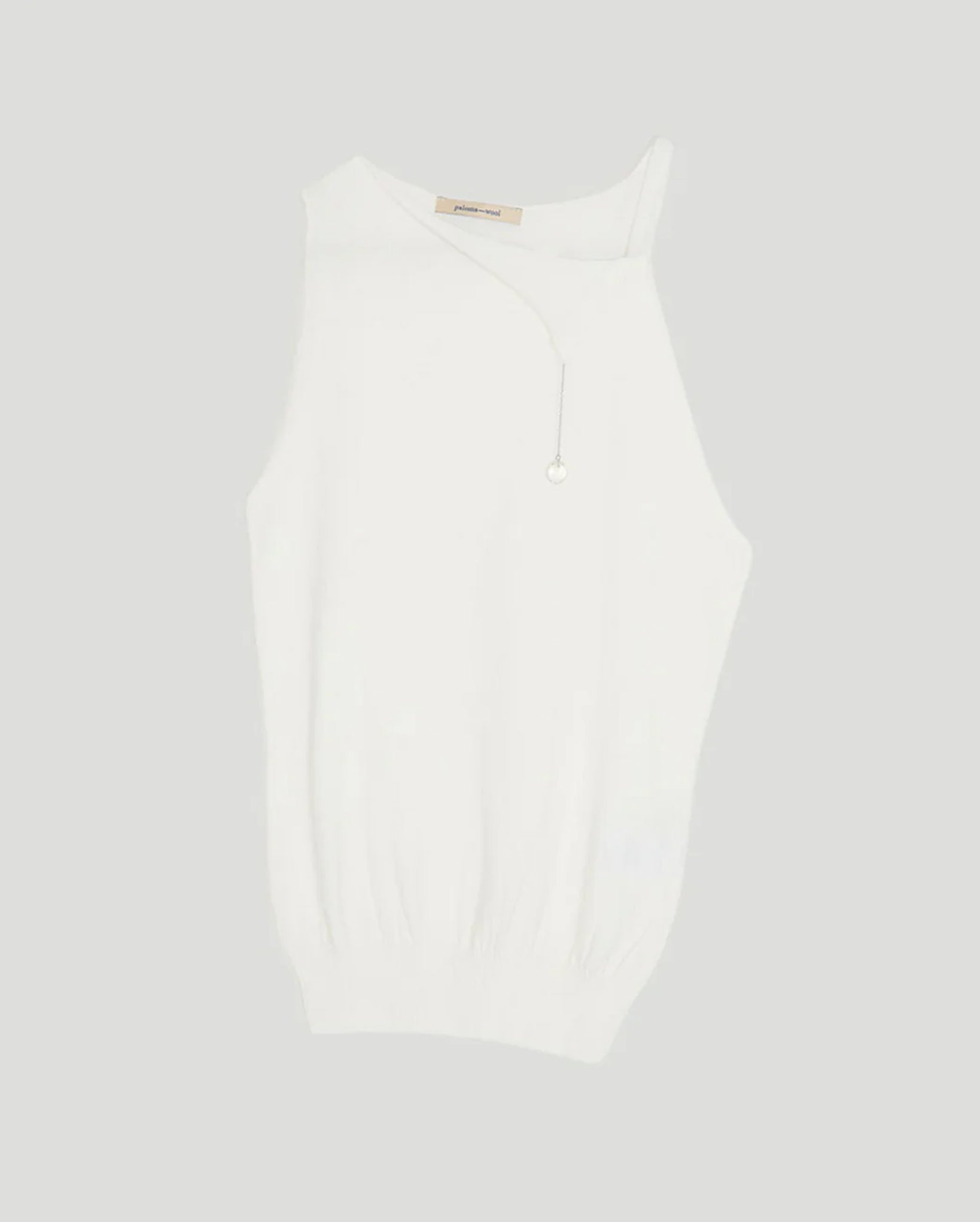 Lani Sleeveless Knit Top (Off-White)