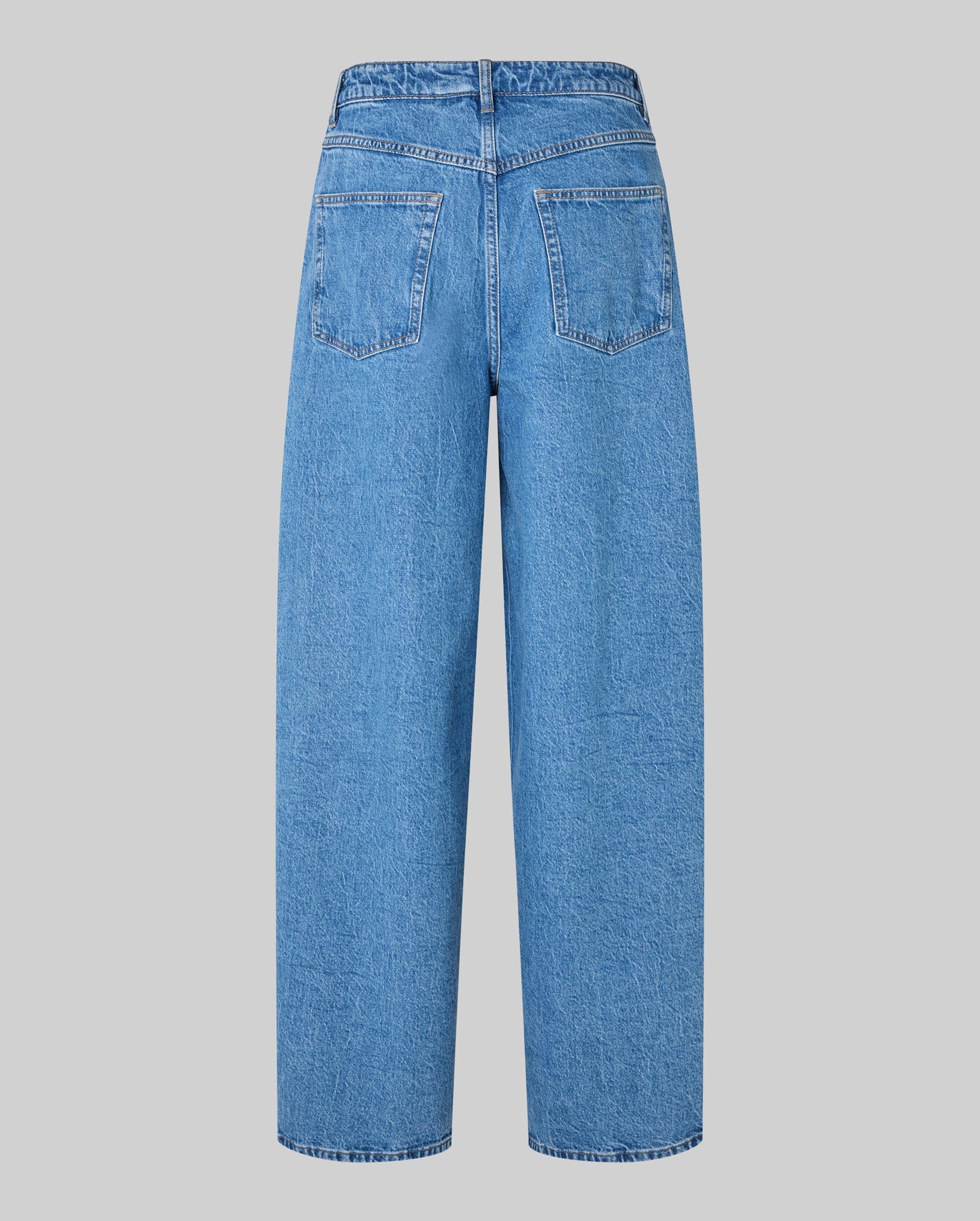 Belton Barrel Leg Jeans (Blue Denim)