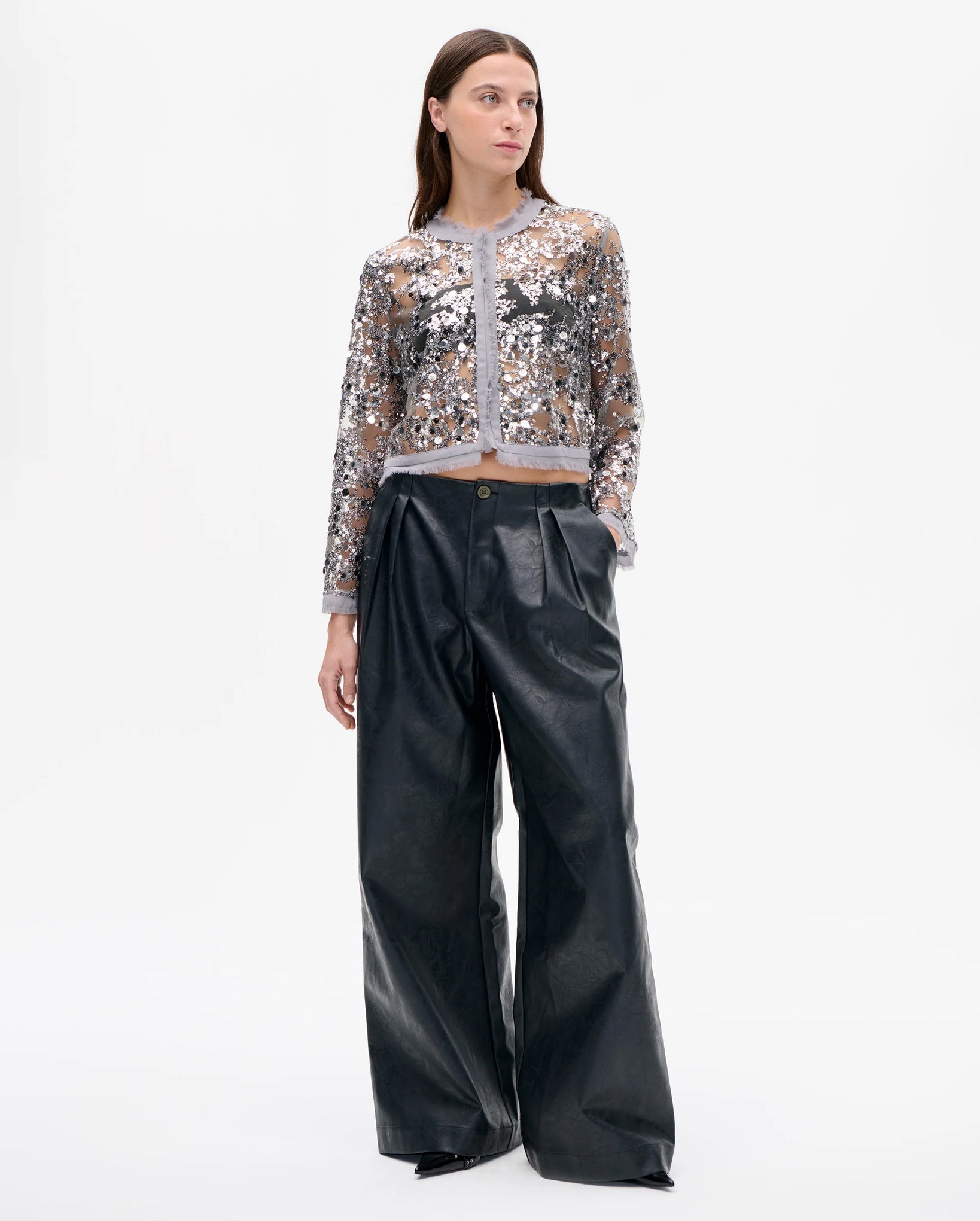 Bethina Jacket (Grey Sequins)