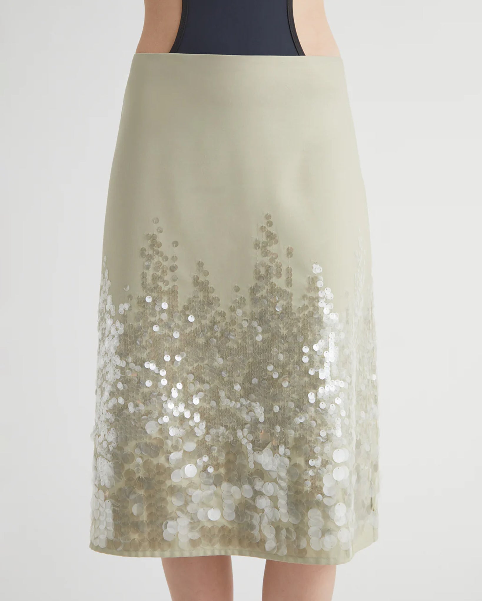 Ara Sequin Skirt (Khaki)