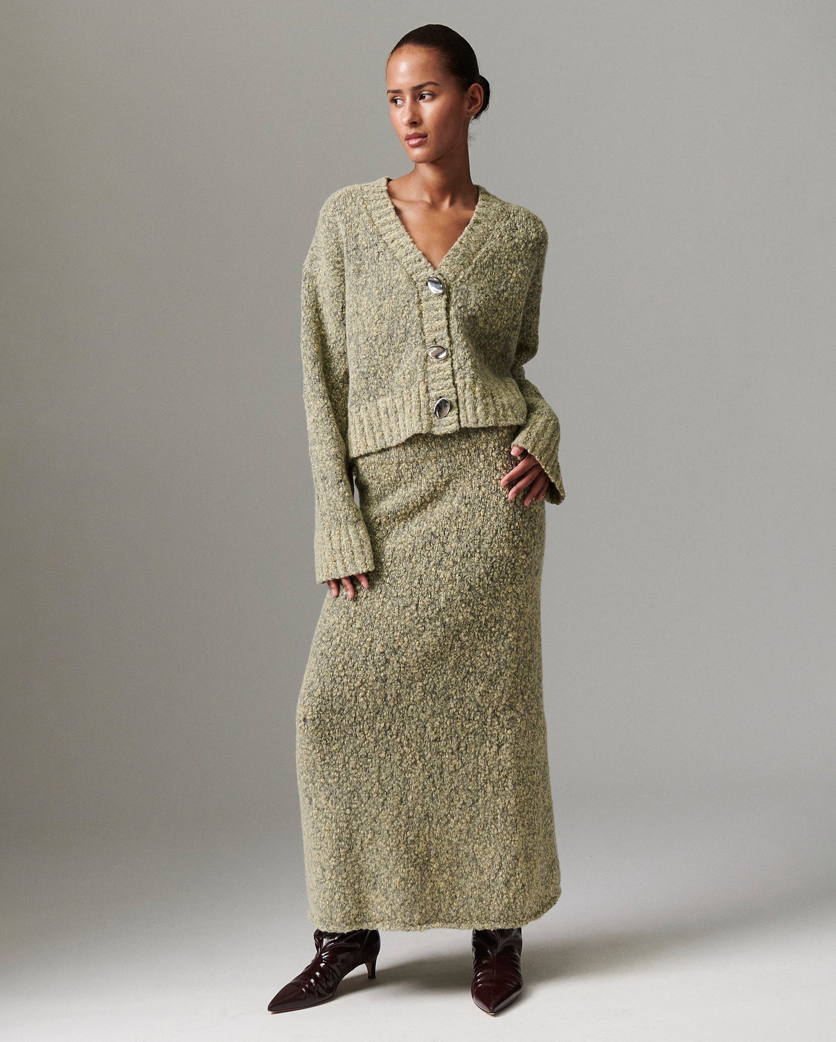 Conor Melange Cardigan (Capers Melange)
