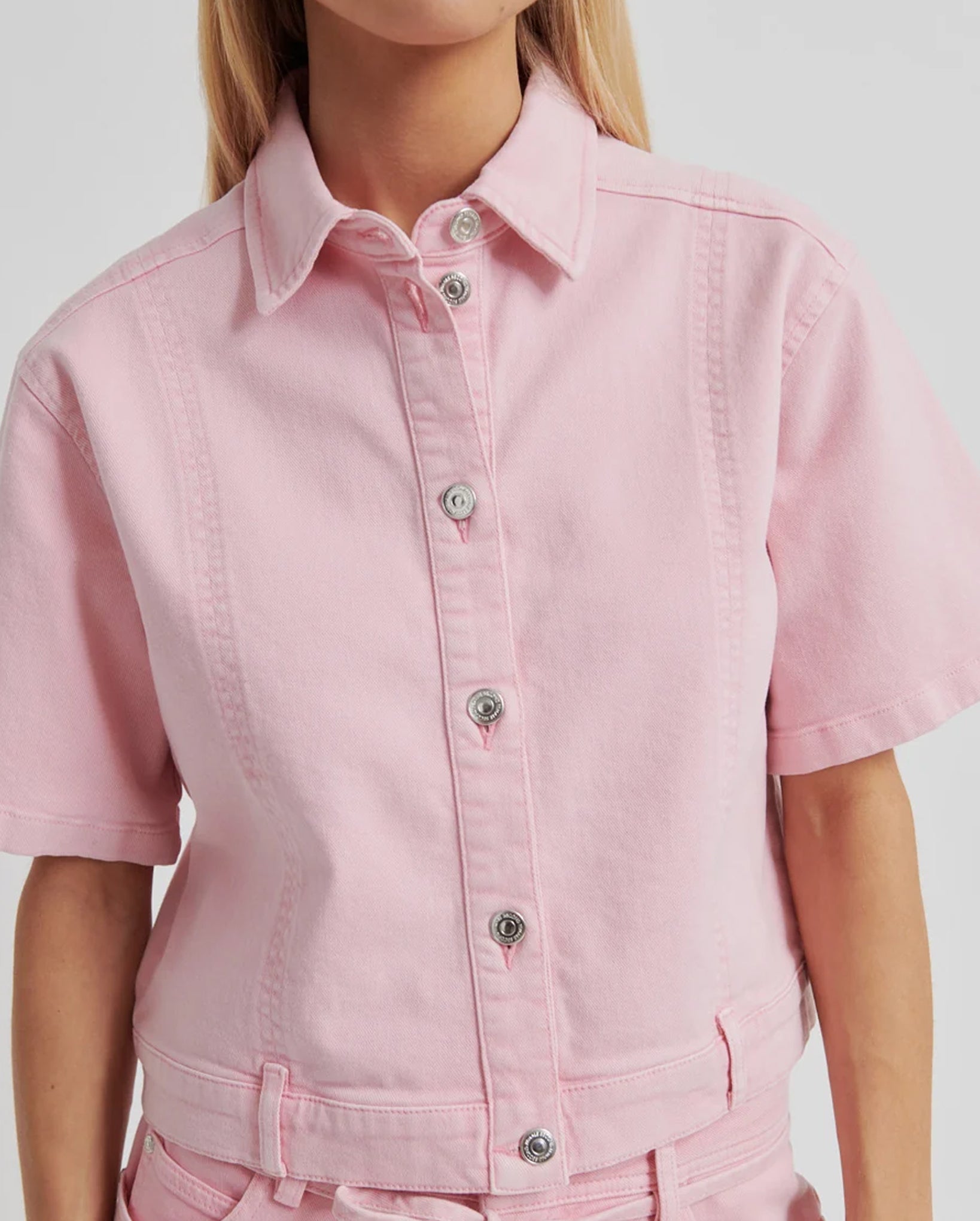 Isella Denim Shirt (Pale Lilac)