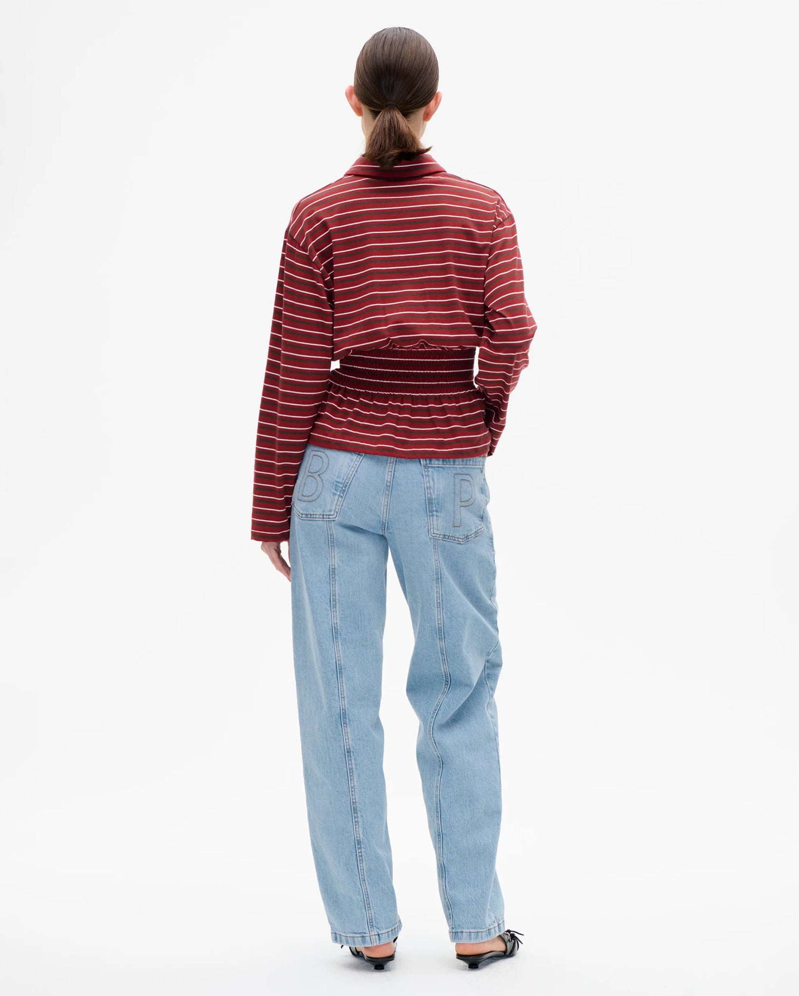 Josefin Blouse (Syrah Red Stripe)