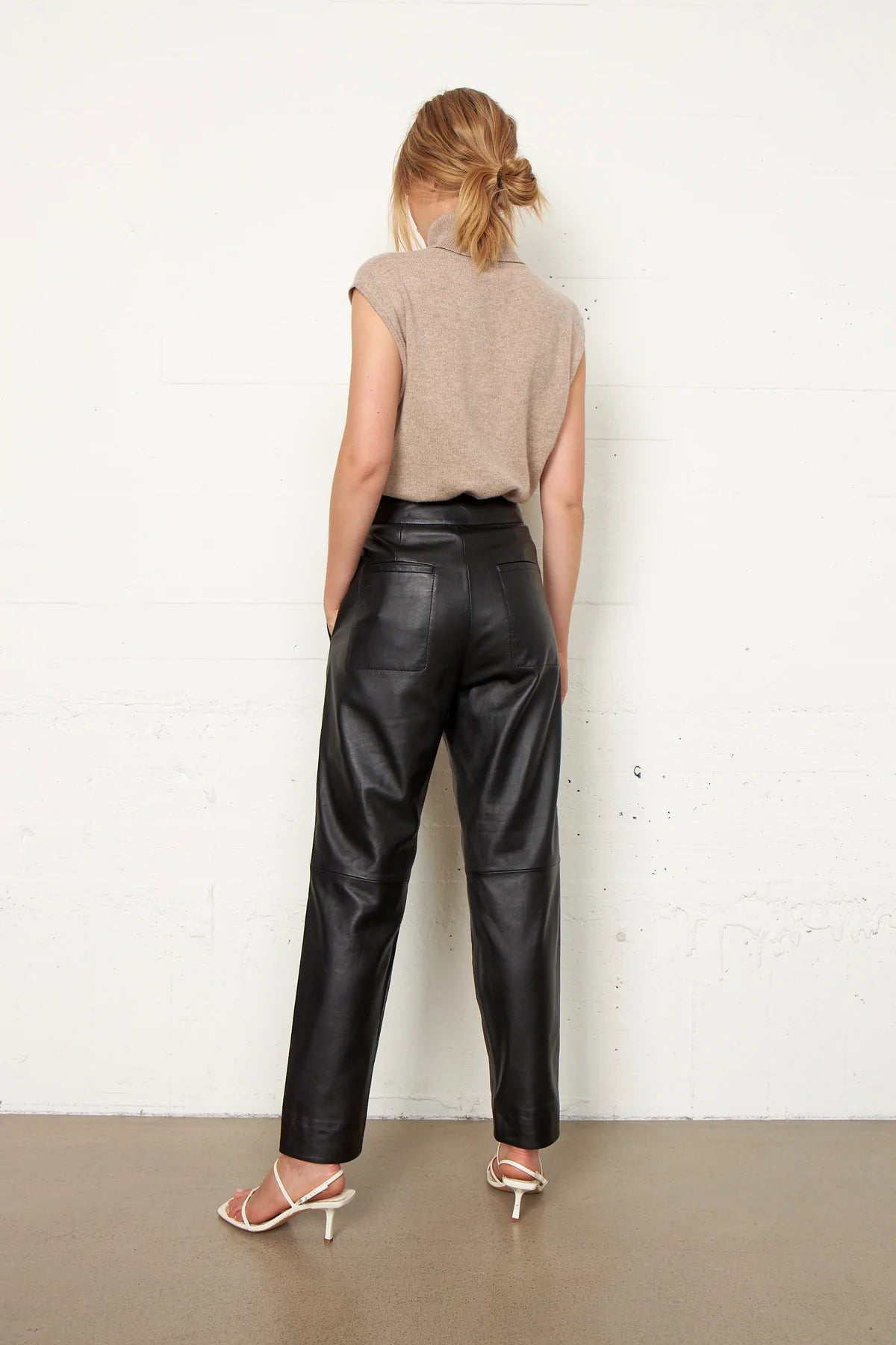 INDAI LEATHER TROUSERS